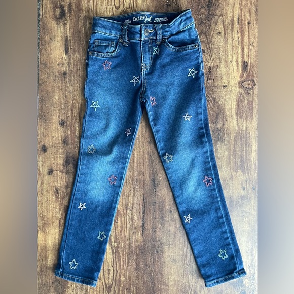 Cat & Jack girls jeans Size 5 - Picture 1 of 3